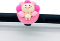 Skiennix Pink Flower Fairy Sprite Bicycle Bell - Durable Aluminum Bike Accessory for Girls