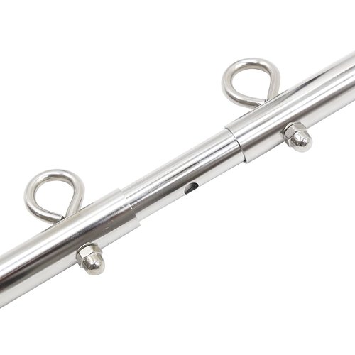 YILUQIFLY Stainless Steel Silver Adjustable Pilates Bar Set Sports Aid Training Fitness Gear (Silver A)