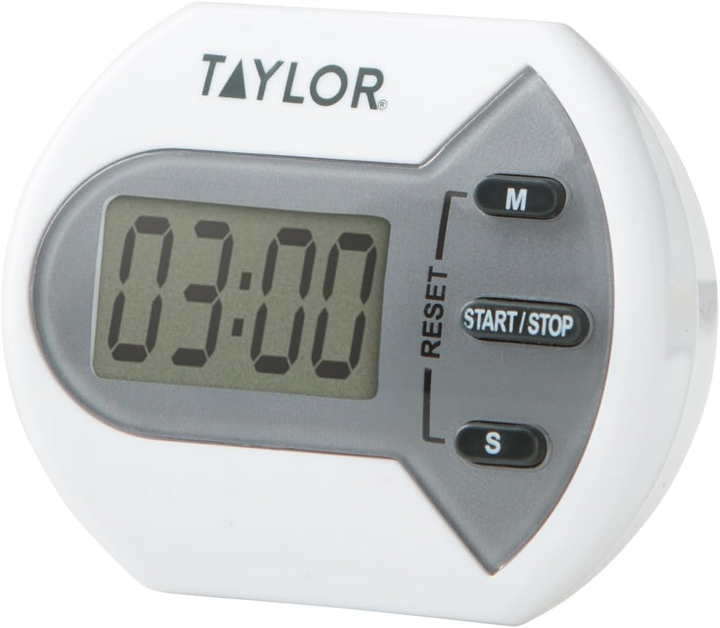 Taylor Digital Timer - Counts Up and Down for School, Learning, Projects & Kitchen Tasks