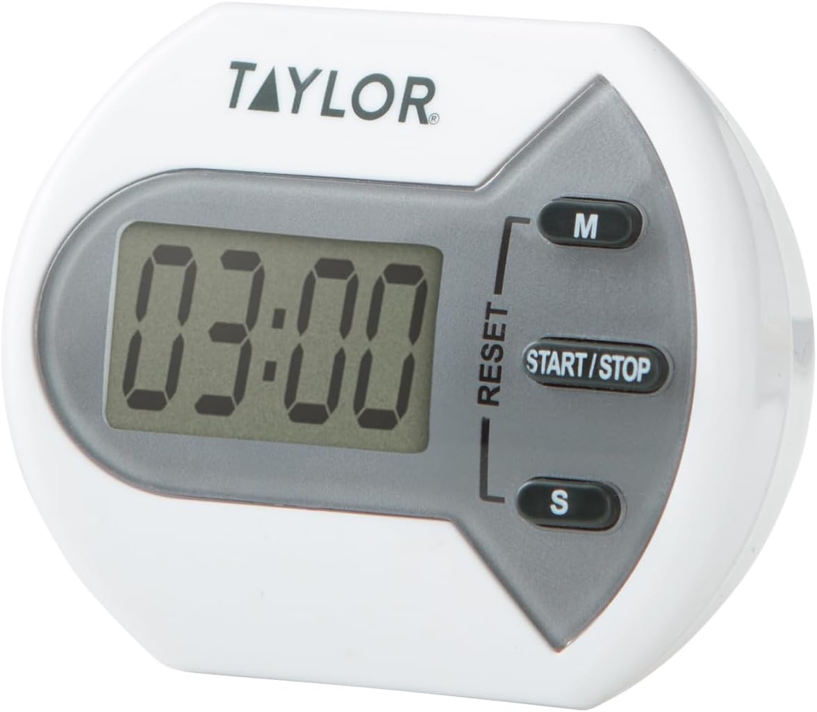 Taylor Digital Timer - Counts Up and Down for School, Learning, Projects & Kitchen Tasks