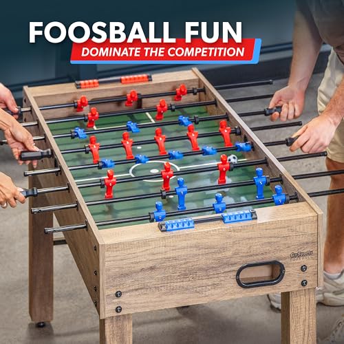 GoSports Oak 48-Inch Foosball Table - Modern Home & Game Room Edition
