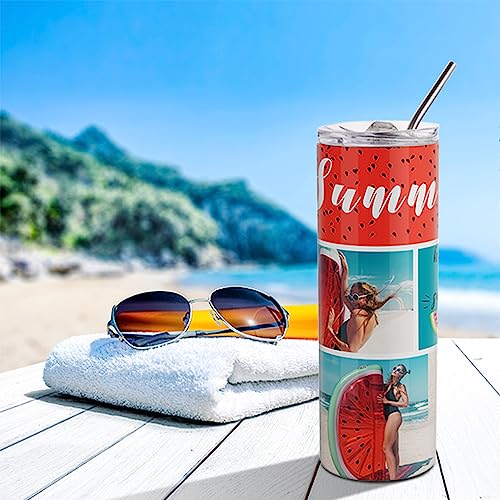 20 OZ Sublimation Tumblers Set - Straight Skinny Stainless Steel Bulk Wholesale