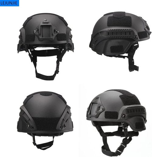 MICH Airsoft Helmet - Detachable Full Face Mask Goggles with NVG Mount for Paintball & Outdoor Use