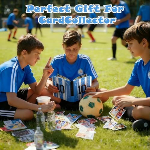 Soccer Card Binder with 900 Pockets, Water-Resistant Cover & Zipper