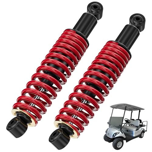 Vaccitect Red Heavy Duty Rear Shock with Spring for Yamaha G29 Drive & G22 Golf Carts, 14-Inch Extended