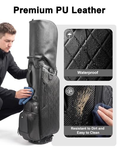 Findway 14-Way Golf Stand Bag with Full-Length Dividers, Waterproof & Lightweight