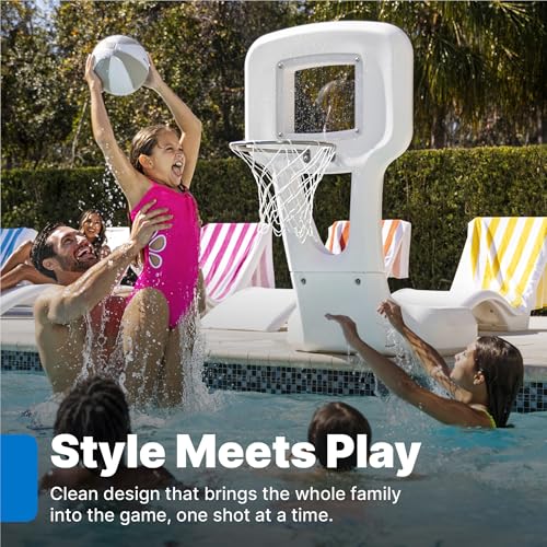 Outdoor/Indoor Pool Basketball Hoop - 4.5 Ft Waterproof Patio Sport Set