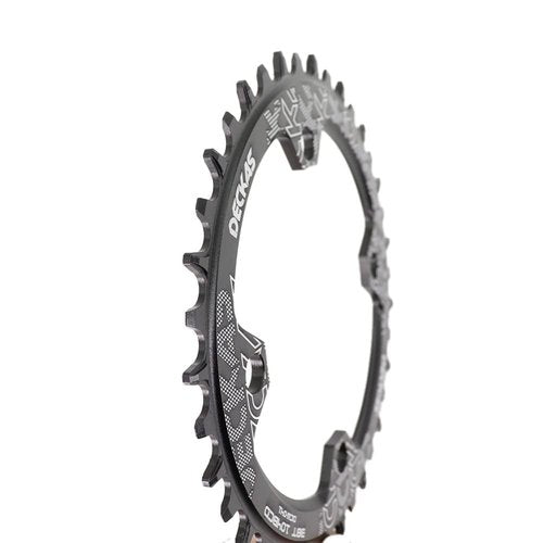 DJC Bike Crankset 104BCD with Chainring BSA Bottom Bracket with Spindle for MTB 1x 2X 3X Speed Mountain Bike Black Red Oilslick 170mm 175mm (175mm Black, Round 36T)