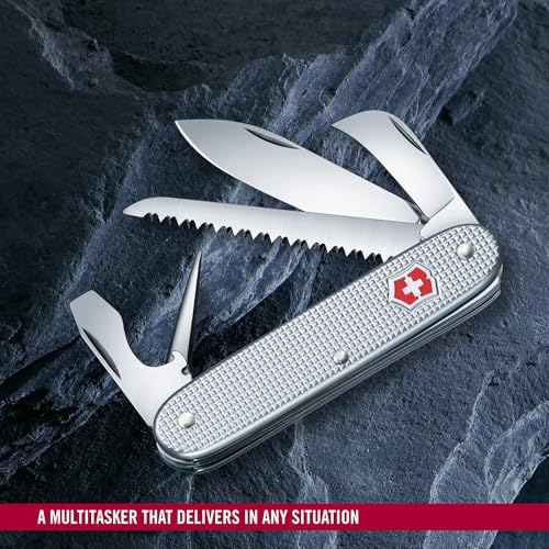 Victorinox Swiss Army Medium Pocket Knife 7 Functions Alox Scales