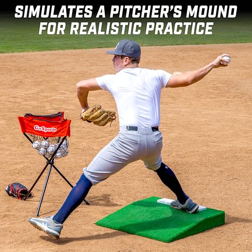 Portable Pitching Mound for Baseball Practice - 30 x 30 x 4 Inch, Durable & Travel-Friendly