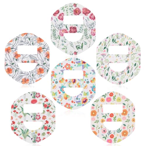 Pastel Floral Waterproof Omnipod 5 Overpatches Adhesive Patches for Sensor
