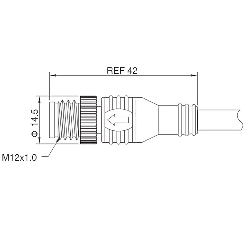 NMEA 2000 1m Backbone/Extension Cable for Lowrance Simrad B&G Navico Garmin Networks - 3ft 3in