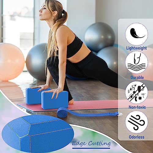 Multicolor Wettarn 15-Piece Yoga Blocks & Straps Set for Stretching & Flexibility