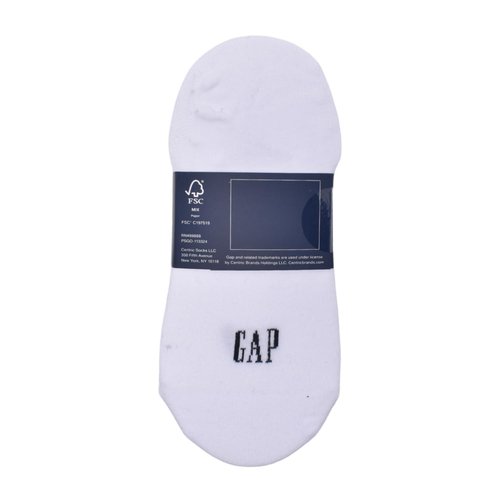 GAP Women's No Show Socks, Multi-Pack Adult Socks, Soft & Stretchy, Optic White (6-Pack), One Size