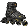 Men's Inline Skates with Comfort Padding & Speed Wheels - Black/Gold US 12
