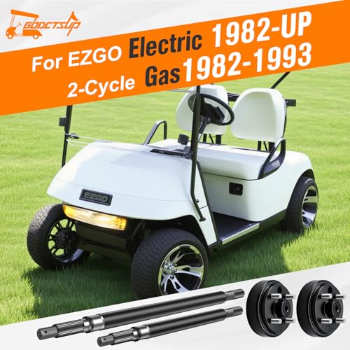 EZGO Rear Axle and Brake Drum Assembly Kit for Golf Cart 1982-Up