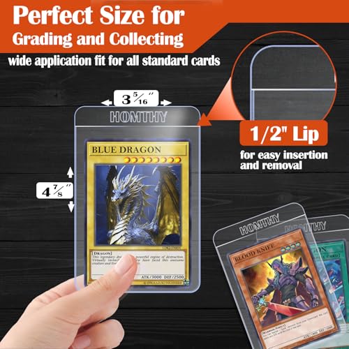 50ct Semi Rigid Card Holders for Trading Cards - Perfect for Grading & Storage