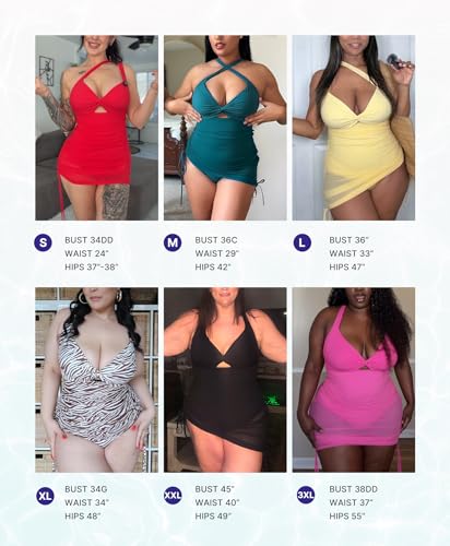 SHAPELLX Black X-Large Tummy Control One-Piece Swimsuit with Mesh Wrap Skirt - Swim Dress