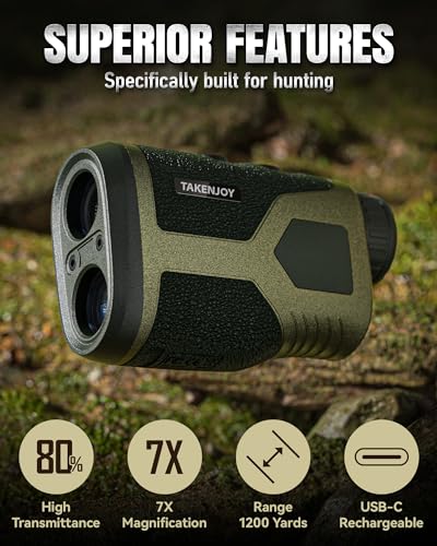 Laser Rangefinder for Hunting 1200Y Waterproof 7X Magnification Score Mode