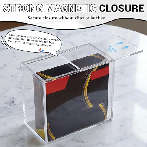 Sliner 5 Pack 5mm Acrylic Card Storage Cases Compatible with ETB Protector