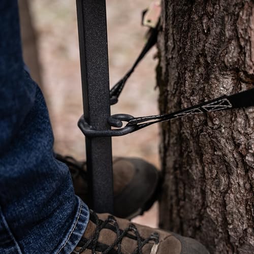 Rivers Edge Big Foot Grip Stick Climbing System 3-Pack, Non-Slip Steel Ladders