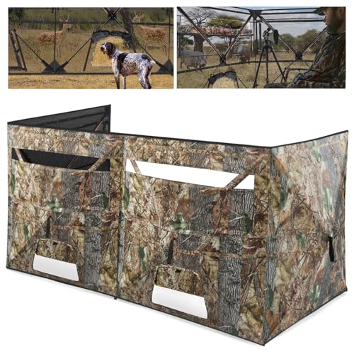 Phoncoo 4-Panel See Through Hunting Blind for Deer & Turkey, 2-3 Person