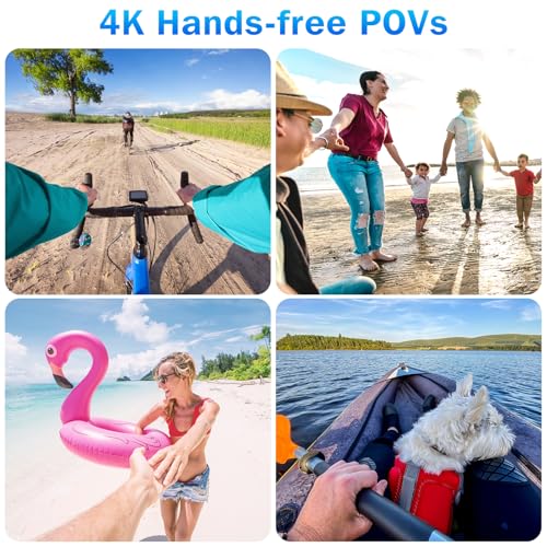 Sixmou i3 4K Tiny Action Camera - Waterproof, Magnetic Mount, Handheld