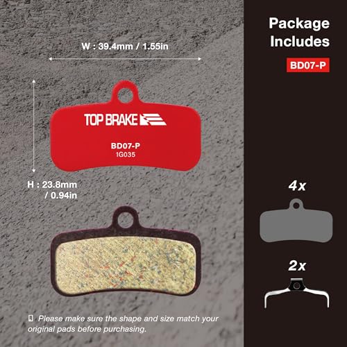 Red MTB Brake Pads for Shimano Tektro Tektro TRP All Mountain Downhill Trail