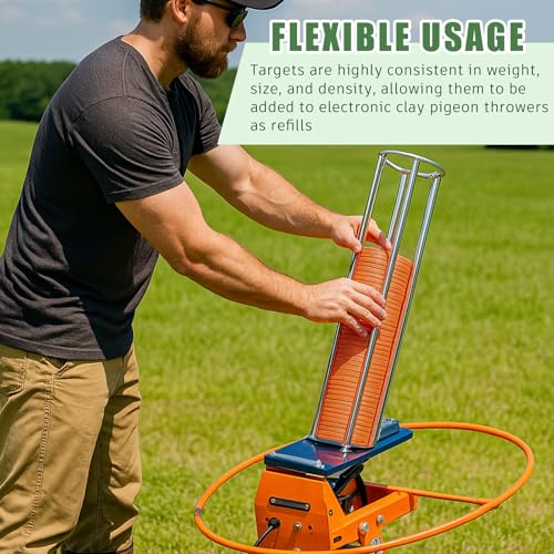 Silipull Biodegradable Orange Clay Pigeons 108mm - 100 Targets for Shooting