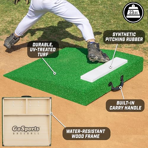 Portable Pitching Mound for Baseball Practice - 30 x 30 x 4 Inch, Durable & Travel-Friendly