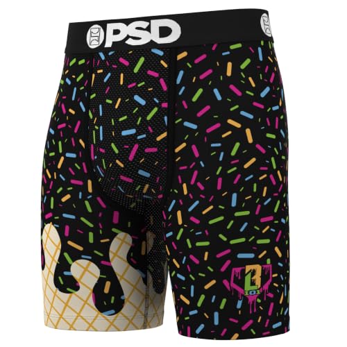 PSD Men's Boxer Briefs Baseball Lifestyle 101 3-Pack Medium - Comfortable Support