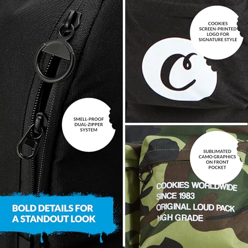 Cookies Orion Canvas Backpack 22.8L - Black