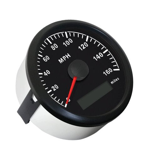 ELING Universal MPH GPS Speedometer Odometer Kit 160MPH Speed Gauge for Car Motorcycle Tractor Truck with Backlight 85mm 12V 24V Replacement Speedo
