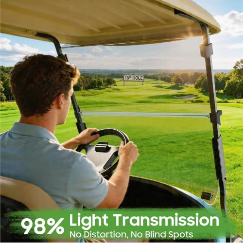 Tinted Golf Cart Windshield for Club Car Precedent & Onward 2004+ 5mm