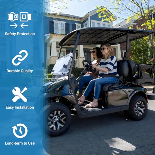 Universal Golf Cart Seat Belt Kit for EZGO Yamaha Club Car - Safety & Easy Install