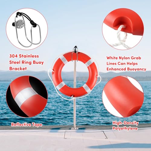Life Ring for Boating Safety - 23" and 28" Boat Throw Rings with
