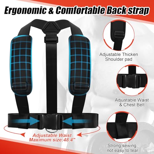 GADFISH Workout Fitness Sled, Weighted Sleds Push Gym Equipment for