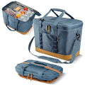 Large Collapsible Cooler Bag Ocean Cognac - Insulated Portable Cooler for Group Outings