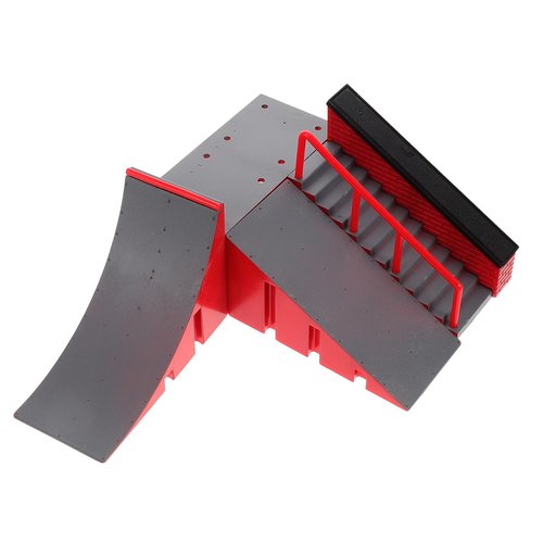 DECHOUS Mini Finger Skateboard Ramp Set Plastic Mini Finger Toy Skateboard Park Ramps for Boys or Girls Fingerboard Obstacles Skateboarding Training Accessories Skatepark Prop
