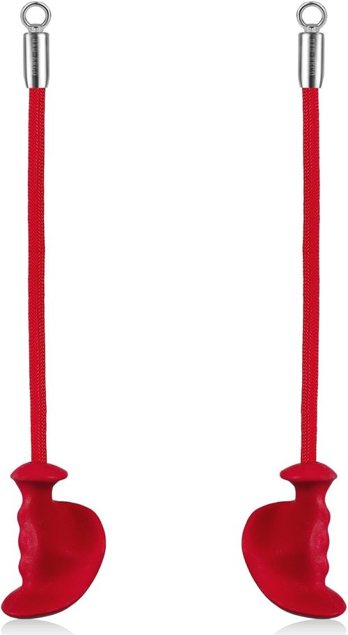 HXD-ERGO Tricep Rope - 36 Inch Ergonomic Handles for Cable Machine | Triceps Pull Down Attachment