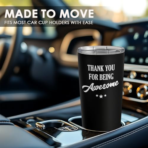 Inspirational Thank You Tumblers Set - 20oz Stainless Steel Travel Mug, Gift for Women Men Coworkers - Variation of THIS listing