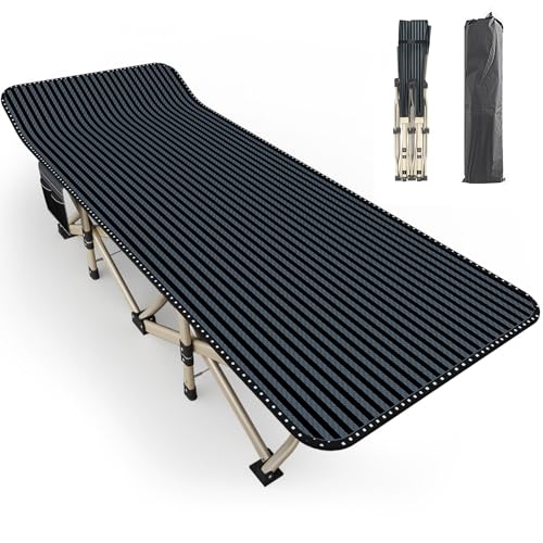 X-Large Oversized Camping Cot for Adults - Extra Wide 31.5'' Folding Bed, Portable & Heavy Duty