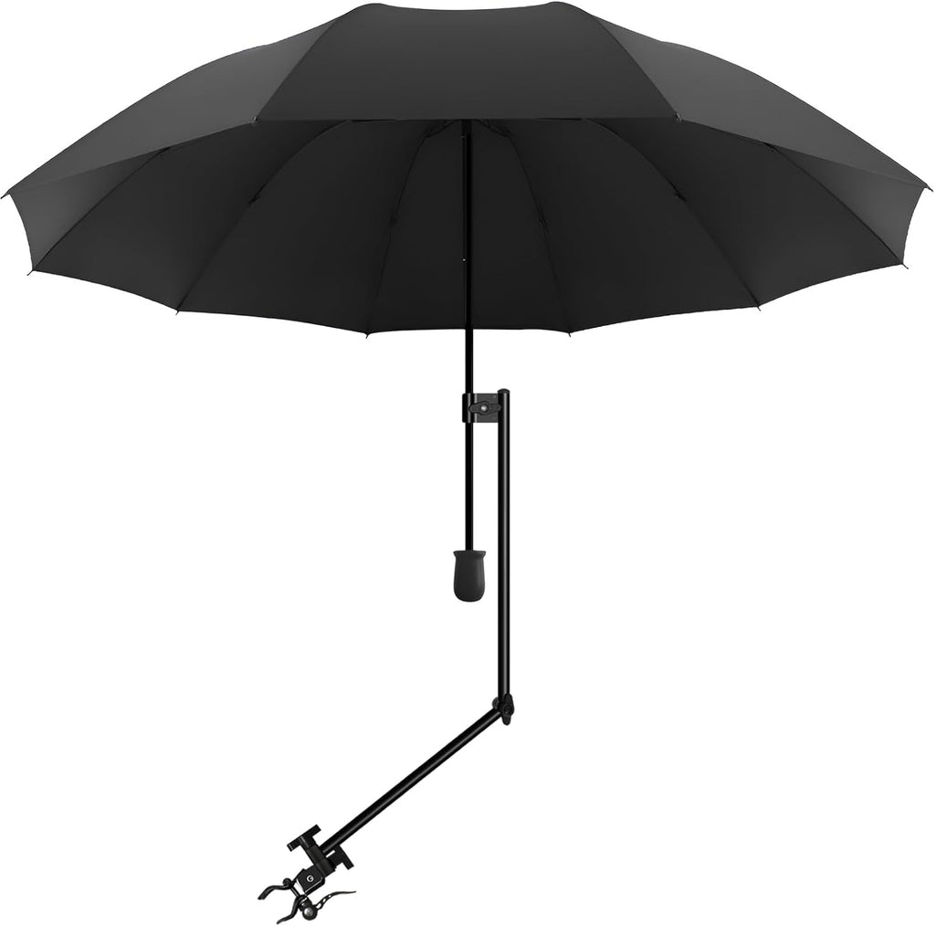 XLINGZA Beach Umbrella - UPF 50+ Protection with Adjustable Universal Clamp