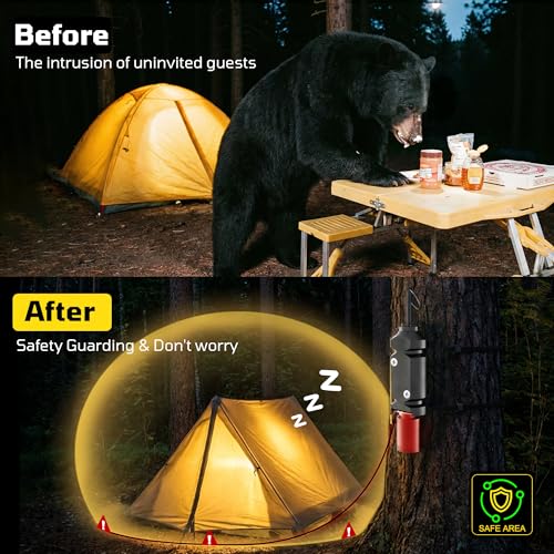 6 Pack Perimeter Trip Alarm with Screws for Outdoor Wildlife Deterrence, 12 Gauge