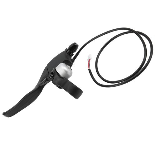 Yosoo Electric Scooter Brake Handle Levers, 8.5in Scooter Handlebar Brake Replacement with Bell, Waterproof Aluminum Alloy Scooter Handlebar Brake Level Electronic Brake Lever Set