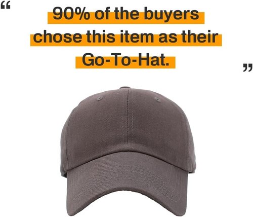KBETHOS Classic Unisex Baseball Cap - Adjustable Low Crown Cotton Dad Hat in Multiple Colors
