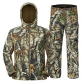 TIDEWE Men's Hunting Clothes with Silent Fabric & Fleece Lining - Large Next Camo G2