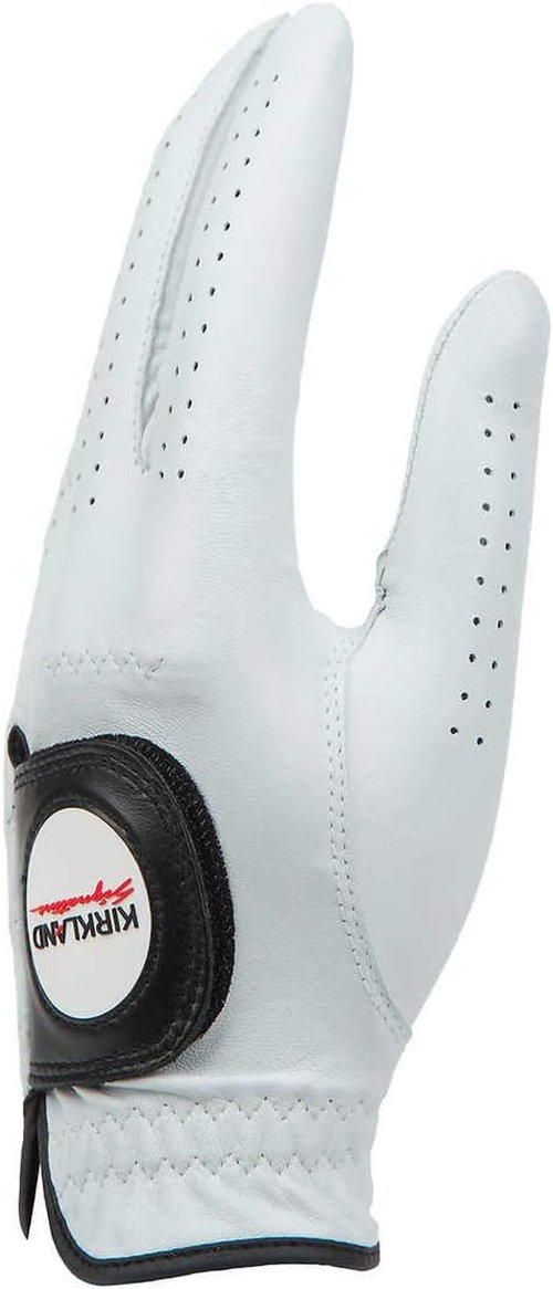 Kirkland Signature Golf Gloves - Premium Cabretta Leather for Comfort | Medium/Large (4 Count)