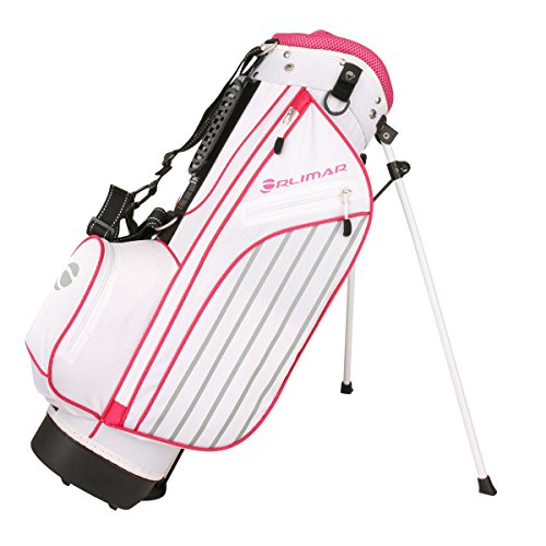 Orlimar ATS Junior Pink Golf Stand Bag for Girls Ages 5-8, Lightweight & Durable