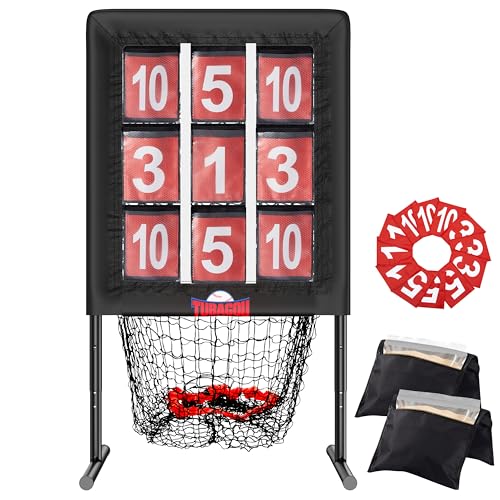 Adjustable Baseball Pitching Net with Strike Zone and Ball Collection Bag